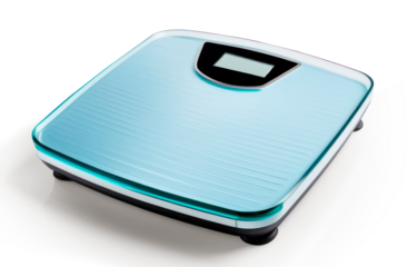 A digital scale on transparent background, png file. 