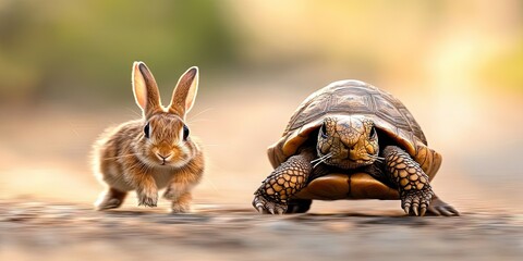 tortoise racing rabbit 