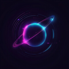 background with glowing stars