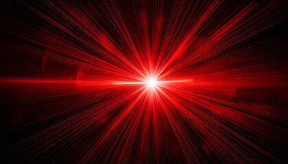 vibrant red lens flare light effect with dynamic glow and burst patterns
