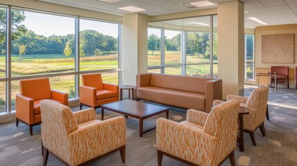 Fototapeta premium Comfortable Recovery Space with Natural Light