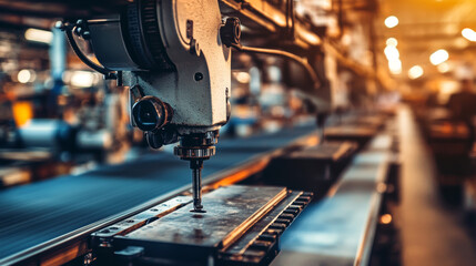 Industrial robotics in action precision machining at manufacturing facility dynamic environment