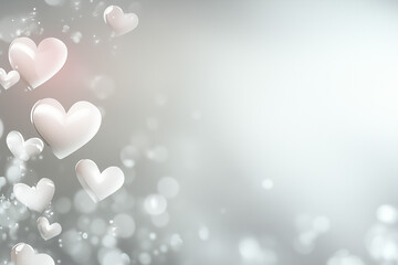 Fototapeta premium A background with hearts for valentine's day