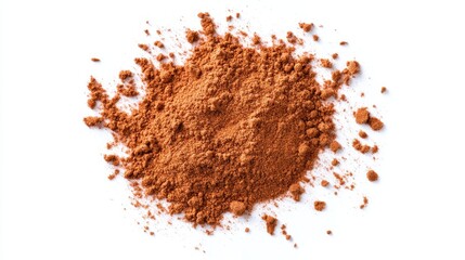 Aromatic Brown Powder Pile - Spice, flavor, texture, earthiness, culinary.  A rich brown powder, perfect for cooking.