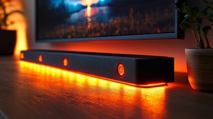 Illuminated Soundbar: Enhancing Home Entertainment