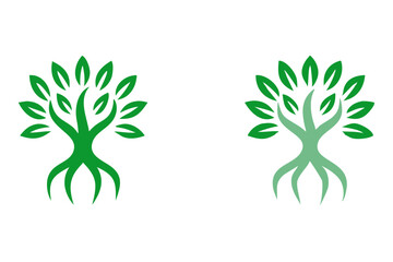 Detailed Leafy Tree Logo Pack