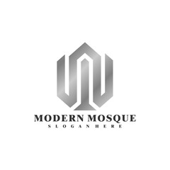 Mosque logo vector illustration. Modern Mosque logo design concept template