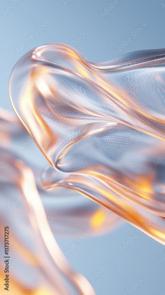 Poster dynamic digital abstract background of neural web fractals creative design futuristic environment cl