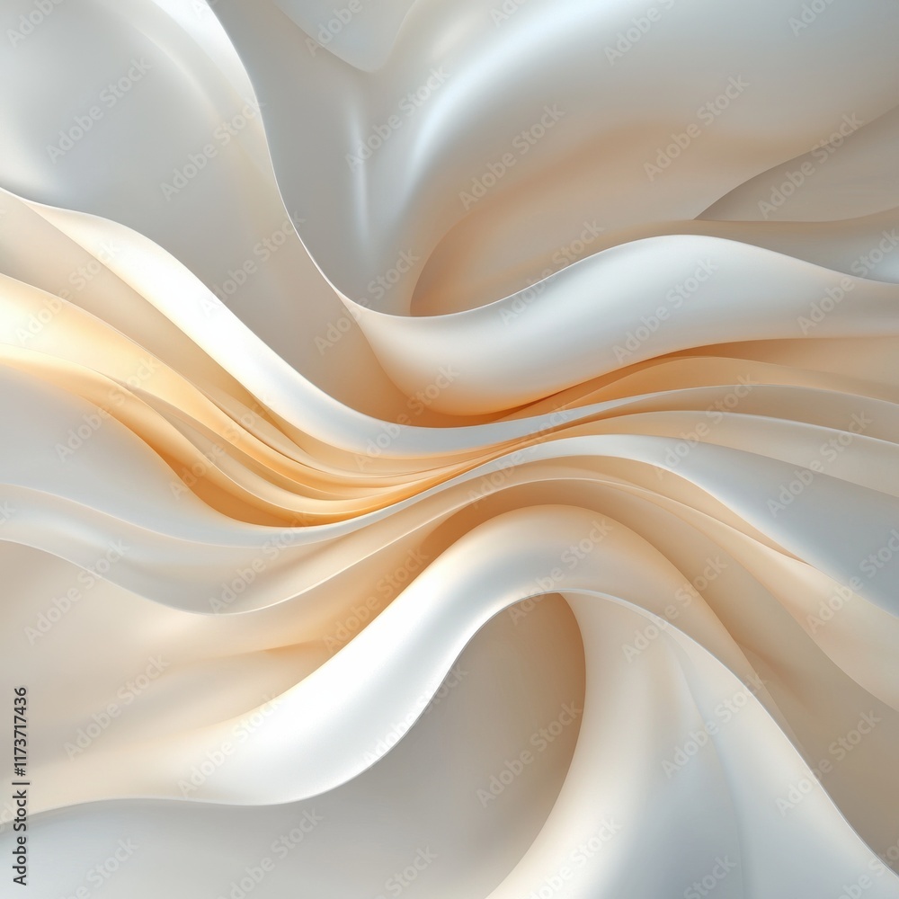 Poster flowing abstract digital background polychromatic layers graphic design smooth environment artistic 