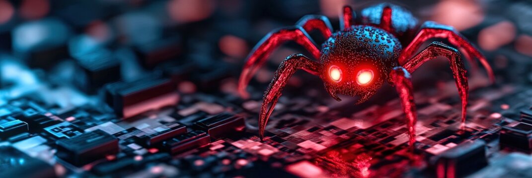 malware and virus concept - cybersecurity attacks