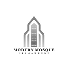 Fototapeta premium Mosque logo vector illustration. Modern Mosque logo design concept template
