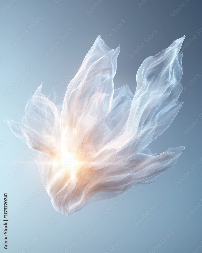 Poster dynamic sci-fi energy pulse abstract digital art modern design ethereal atmosphere high-resolution f