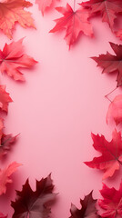 Obraz premium Romantic Maple Leaves of Autumn