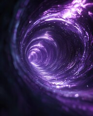 Psychedelic cosmic spiral abstract art digital realm graphic design vibrant environment close-up viewpoint