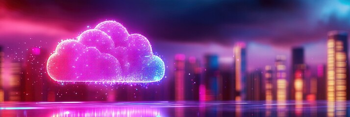 cloud server and enterprise cloud computing concept for a connected online internet, blockchain, and artificial intelligence processing remotely via apps and devices