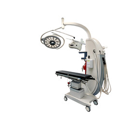 microscope isolated on white background