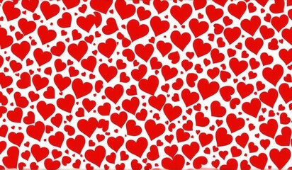 A vibrant pattern of hearts intertwined leaves, creating a dynamic and romantic design.