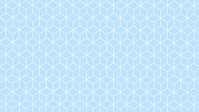 Blue and white honeycomb seamless pattern as a background