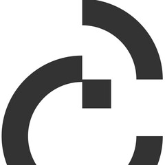 Vector EPS Black isometric shape graphic element