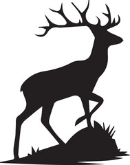  Deer silhouette vector EPS