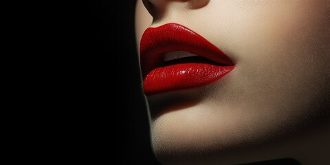 Obraz premium lipstick, makeup and beauty concept