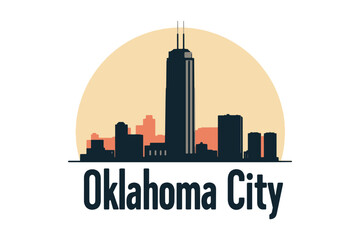 Fototapeta premium Devon Tower Oklahoma City Skyline