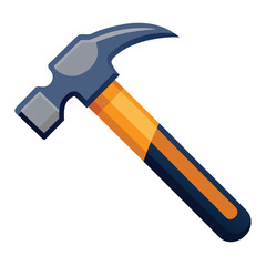 Hammer Vector Illustration - Cartoon Clipart & Line Art Design for Print .eps
