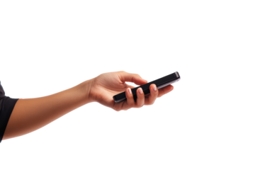 Payment processing device setup for a seamless transaction experience on a white table background