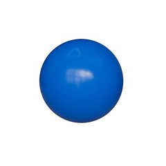 Round blue ball isolated on transparent background PNG