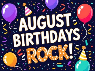 August Birthdays Rock A Festive Celebration