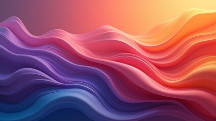 Abstract colorful wavy background. Generative Ai.