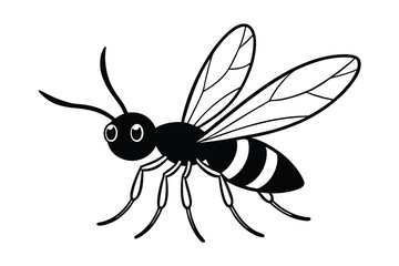 cute-gnat-cartoon-coloring-page