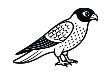 cute-falcon-cartoon-coloring-page-illustration