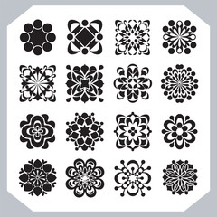 Creative Mandala Vector Silhouettes for Elegant Branding