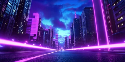 Fototapeta premium purple lights and lasers 