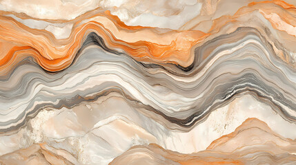 Obraz premium Natural indian sandstone paving with earthy tones and unique patterns, featuring subtle imperfections and variations in color, creating a seamless and organic texture. Sandstone. Illustration