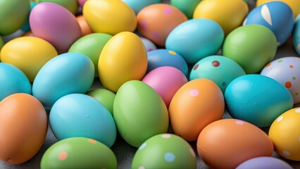 easter eggs on a plate