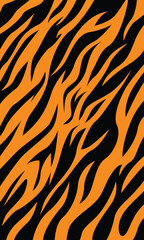 Abstract striped tiger skin pattern wallpaper
