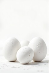 white eggs on a white