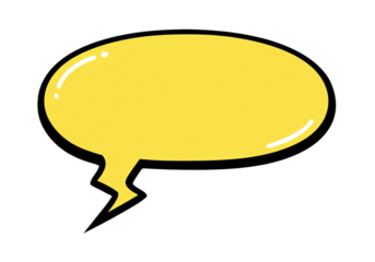 Speech bubble icon for comic book. Call cloud cartoon vector illustration. Cartoon word bubble for comic book. transparent background, png.