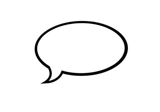 Speech bubble icon for comic book. Call cloud cartoon vector illustration. Cartoon word bubble for comic book. transparent background, png.
