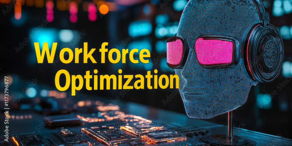 Aufkleber ai-driven workforce optimization in modern industry for enhanced productivity and transformation