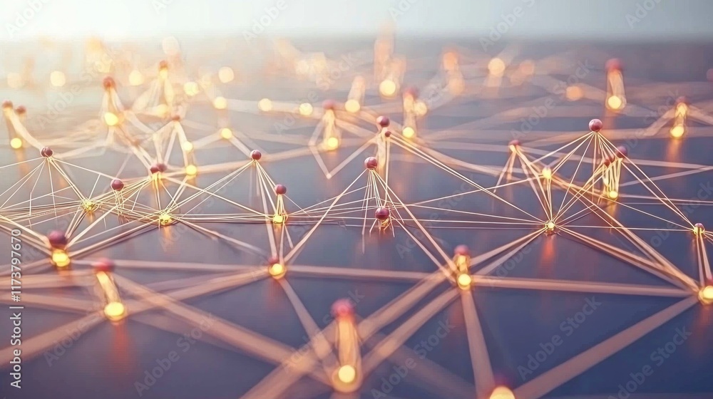 Poster illuminated network: a visual representation of interconnection