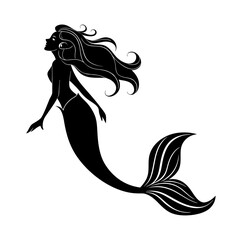 Exquisite Mermaid Silhouettes with Oceanic Flair