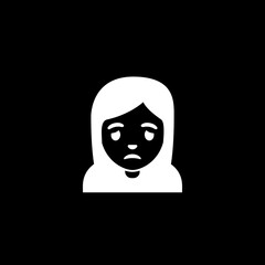 Sad Face Icon female
