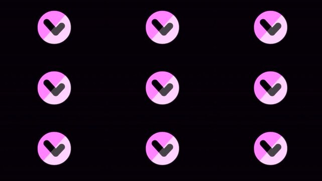animation design of check mark icons