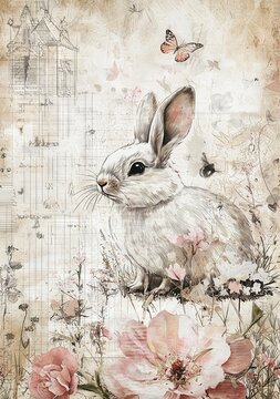 Farmhouse Junk Journal Papers Farm Shabby Chic Pages Paper Crafting Digital Farmland Collage Sheet