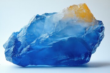 Obraz premium Blue and Gold Crystal Cluster