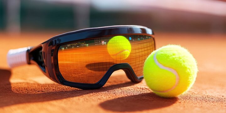 augmented reality tennis - Powered by Adobe