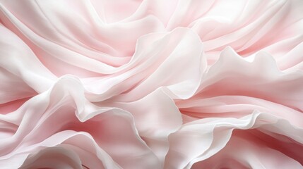 Obraz premium Abstract Pink and White Draped Fabric Texture
